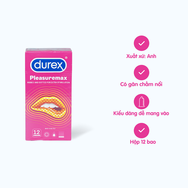 Durex Pleasuremax có gai tăng cường khoái cảm