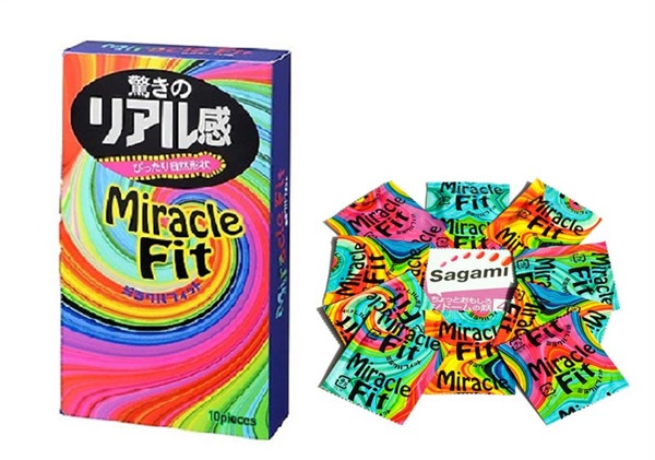 Sagami Miracle Fit – Bao cao su siêu mỏng size nhỏ ôm sát